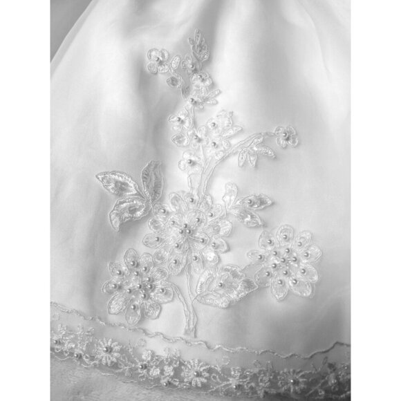 Communion Gown NWT Beautiful Applique Beading and Crystals Stunning! - Picture 8 of 16